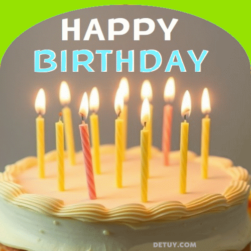 cake candles birthday gif